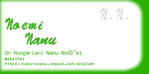 noemi nanu business card